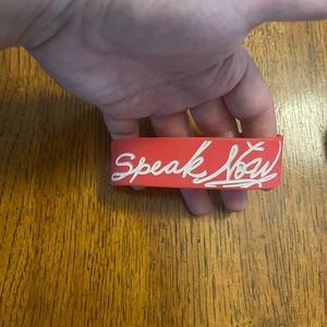 Taylor Swift Speak Now rubber bracelet